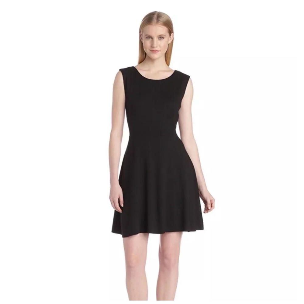 NEW Bailey 44 Suduko A-Line Black Dress